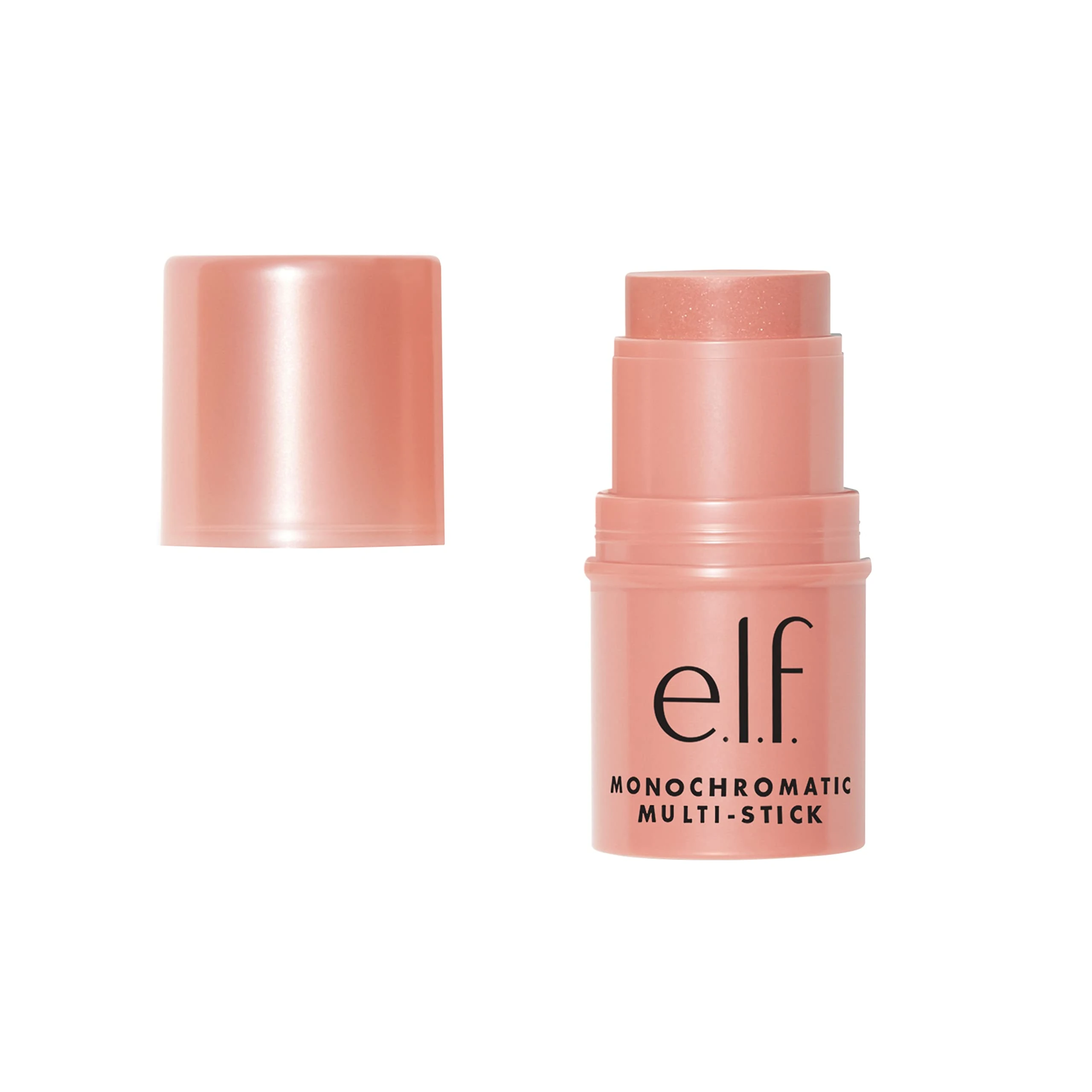 e.l.f. Monochromatic Multi Stick, Luxuriously Creamy & Blendable Colour, For Eyes, Lips & Cheeks, Glistening Peach, 0.17 Oz (4.4g)