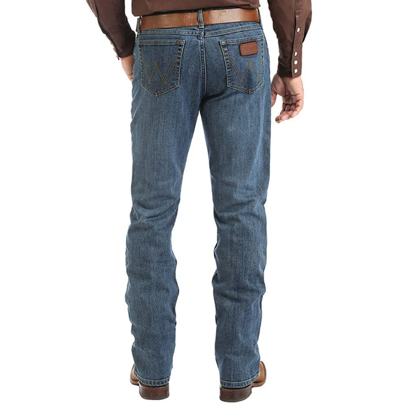 Wrangler Men's 20x Competition Active Flex Slim Fit Jean, Stone Blue, 34W x 32L