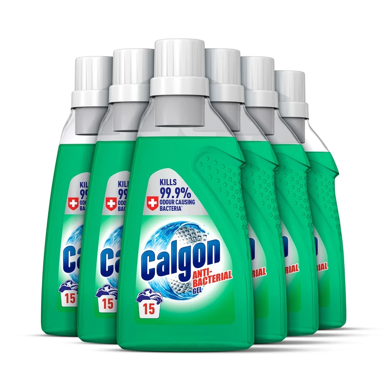 Calgon Antibacterial Cleaner Gel 750ml - 6 Pack, 99.9% Bacteria Kill