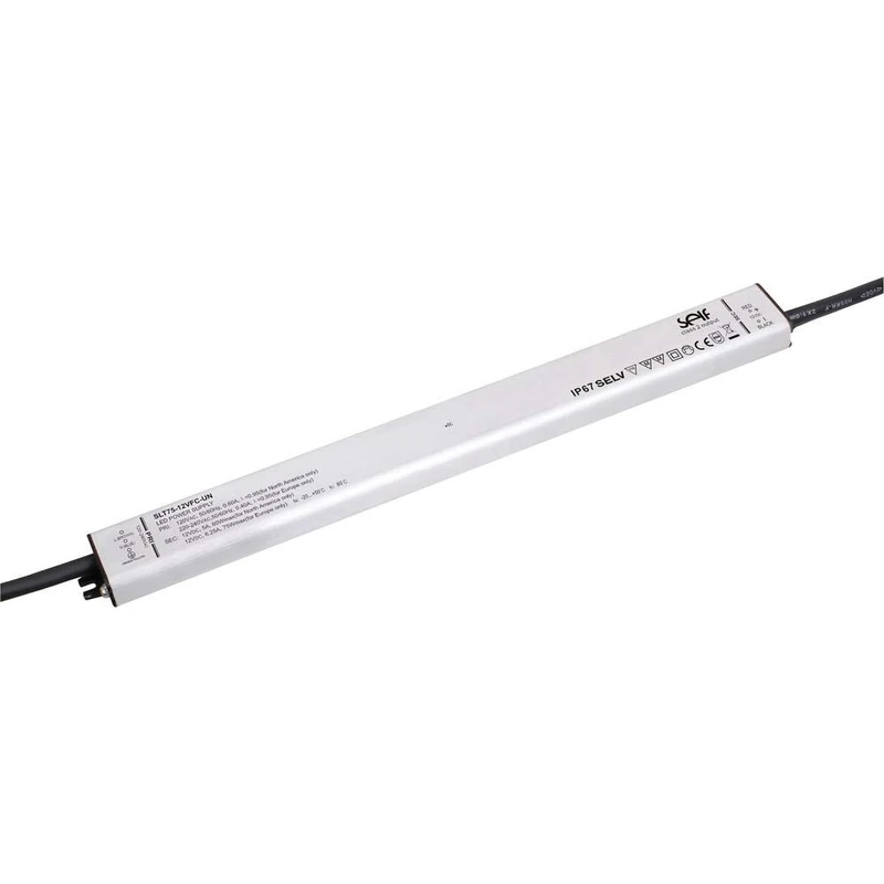 Self Electronics SLT75-12VFC-UN LED Transformer LED Driver Constant Voltage 75 W 6.25 A 12 V/DC Mounting