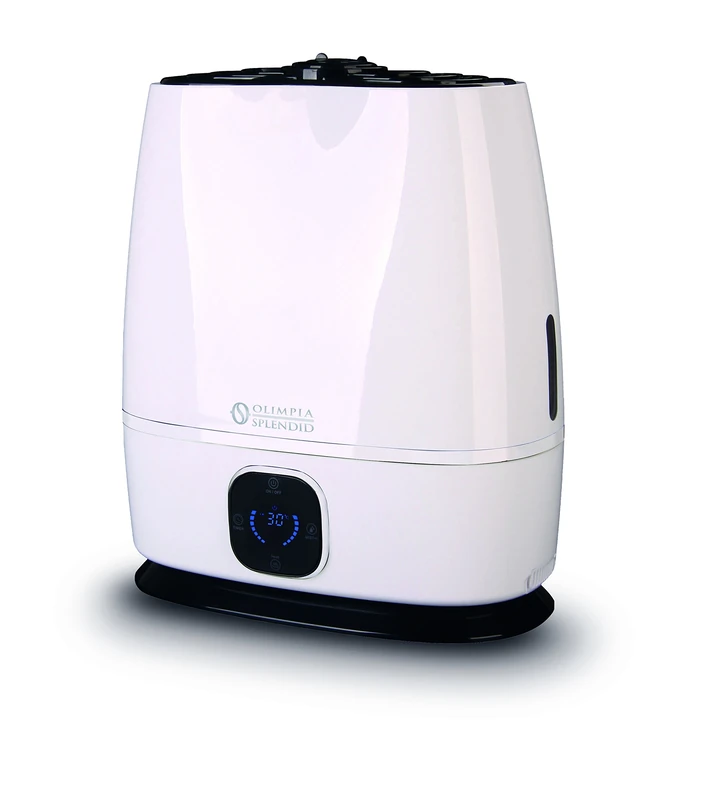 Olimpia Splendid Limpia Water Tank Humidifier With Remote Control And 8H Timer, White, 6 liters