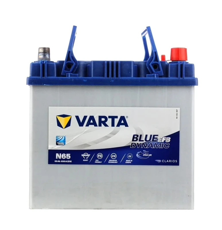 12v Blue Dynamic EFB Battery - 65Ah - 650CCA