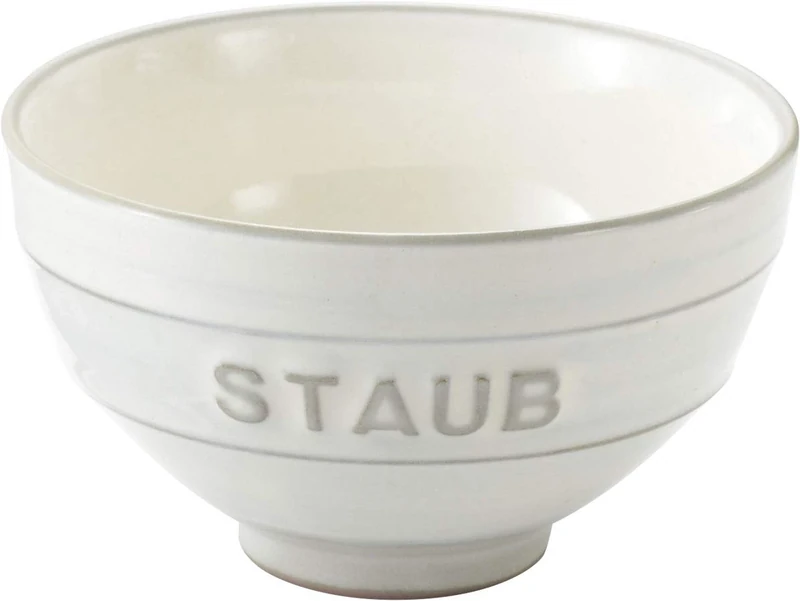 Staub 40508-634 Le Chawan KOHIKI White M, Made in Japan, Rice Bowl, Authentic Japanese Product