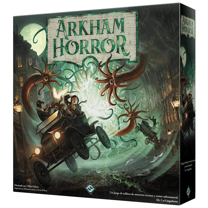 Fantasy Flight Games | Arkham Horror 3rd Edition | Cooperative Investigation and Terror Board Game for Adults and Youth | Ages 14 | 1 to 6 Players | 2-3 Hours per Game | Spanish