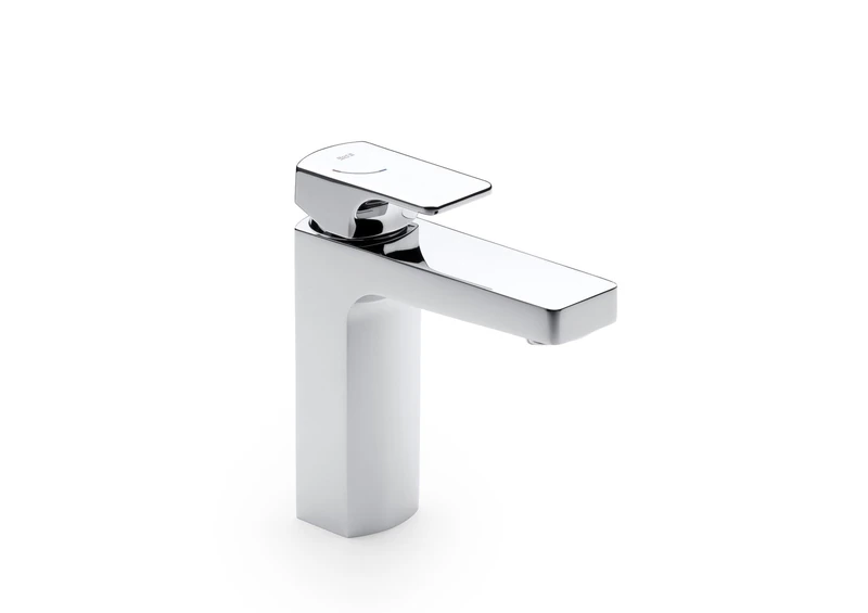 L90 Single Lever Basin Mixer with Smooth Body and Click-Clack Drain Cold Start