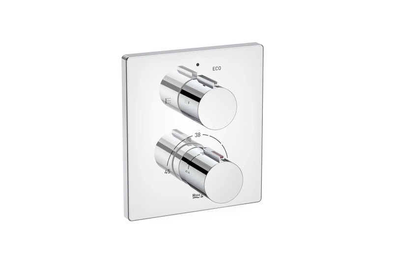 Recessed Thermostatic Bathroom Shower Mixer with Diverter Flow Regulator