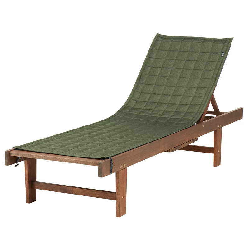Classic Accessories Montlake FadeSafe Patio Chaise Lounge Slipcover, 80" x 26", Heather Fern