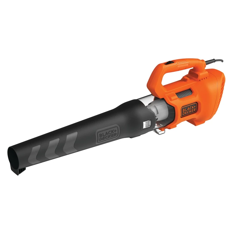 BLACK+DECKER BEBL184-QS Electric Axial Leaf Blower (1,850 W, Leaf Blower with High Blow Speed of 190 km/h, Air Volume 765 m³/H, Integrated Leaf Scraper)
