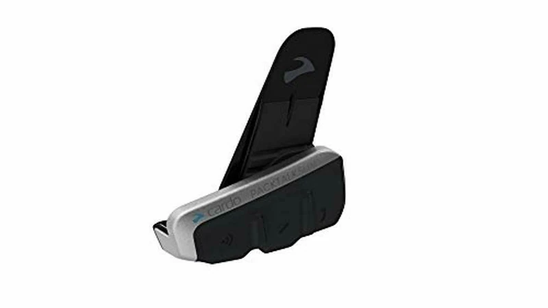 Cardo PTS00001 PACKTALK Slim Motorcycle Bluetooth Communication System Headset, Black, Single Pack