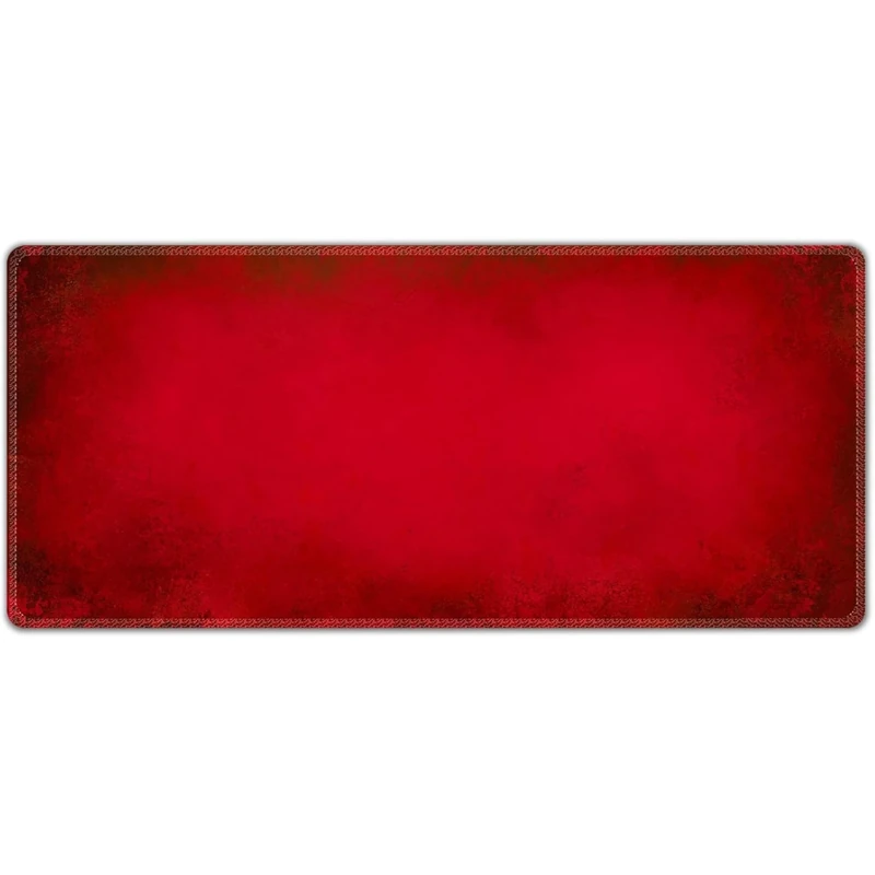 Silent Monsters Mouse Mat Size XX Large 35 x 16 inches / 90 x 40 cm, red, Stitched Edges, washable & rollable Mouse Pad, Gaming Home Office Mousemat, Mousepad non-slip & quiet, Desk Mat XXL