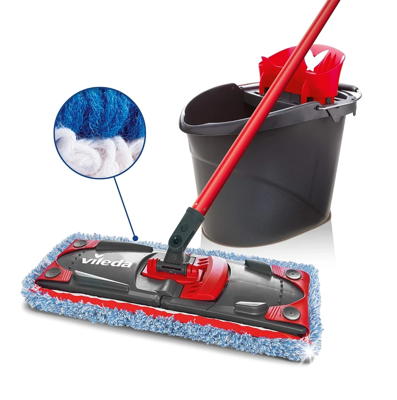 Vileda UltraMax Microfibre and Cotton Complete Mop and Bucket Set