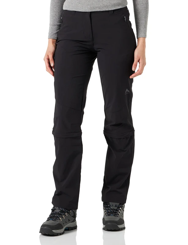 McKINLEY Women Abzipp Mandorak Pants - Black, Size 34