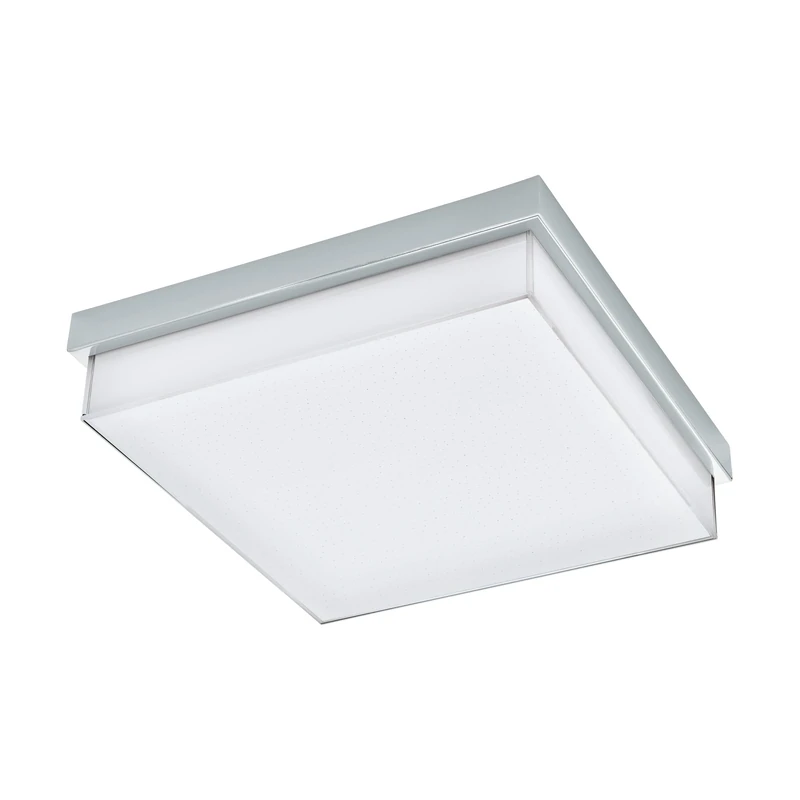 EGLO 97971 ISLETAS LED Bathroom Wall or Ceiling Light in Chrome with Crystal Effect Glass