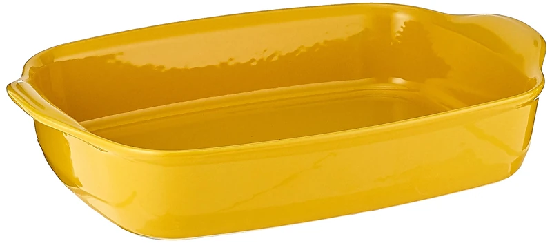 Emile Henry EH909654 Large Rectangular Ceramic Oven Dish, Provence Yellow 42.5 X 28 X 9 cm