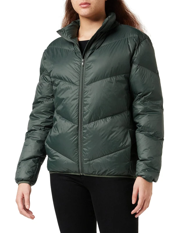 SPARKZ COPENHAGEN Women's AVA Puff Short Jacket, Green (Evergreen 858), 8 (Size:S)