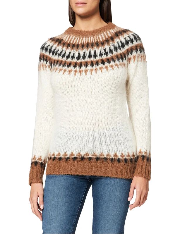 SPARKZ COPENHAGEN Women's Aylin Pullover Jumper, Off-White (Off White 002), 10 (Size:M)