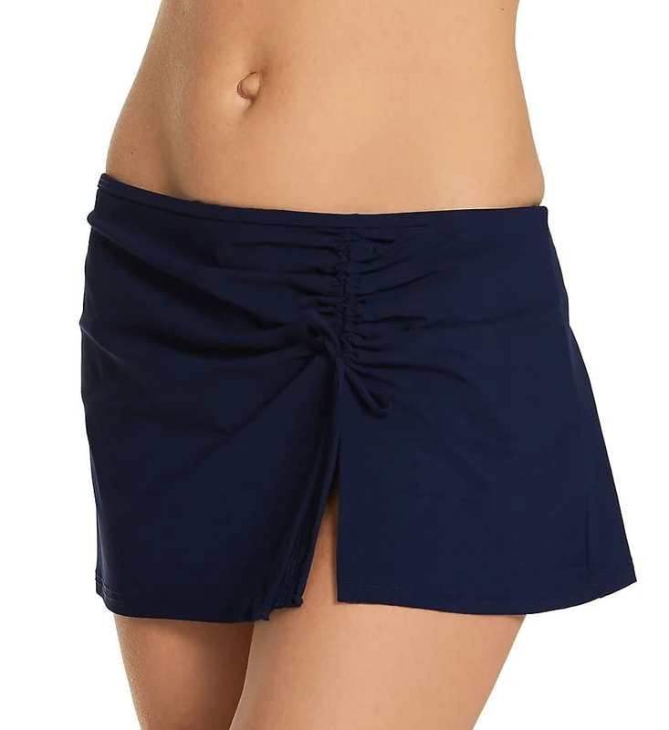 Profile by Gottex Women's Classic Side Tie Skirted Swimsuit Bottom Bikini, Tutti Frutti Navy, 12 - Image 1