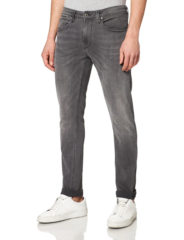 Pepe Jeans Men's Finsbury Skinny Jeans, Grey (Powerflex Grey Used Denim 000), W30/L30