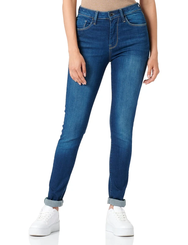 Pepe Jeans Women's Regent Skinny Jeans, Blue (Dark Used Hydroless Denim 000), W26/L32