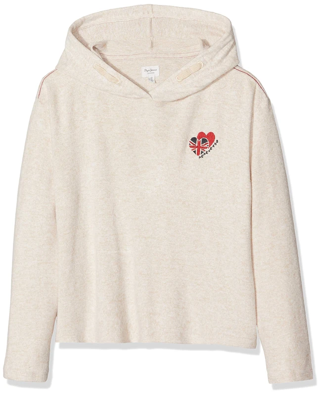 Pepe Jeans Girl's Nica Sweatshirt, (Natural 816), 17-18 Old (Size: 17/18 Years) - Image 1