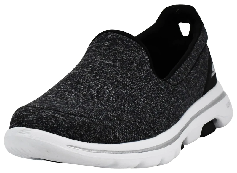 Skechers Go Walk 5 H Womens Trainers Slip On Shoes Cushioned Black 4 (37)