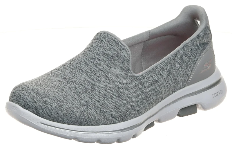 Skechers Women's GO Walk 5 - Honor Shoe, Gray, 13 W US