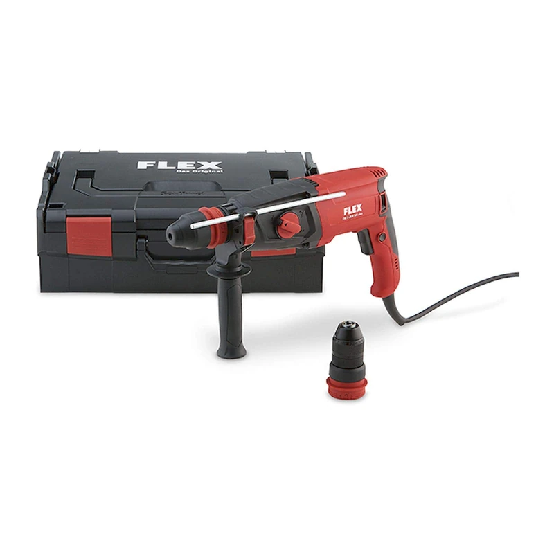 Flex 2-28 R SDS-Plus 230/CEE Drill, 12 Amps, 230 Volts, Portable, Tool Kit