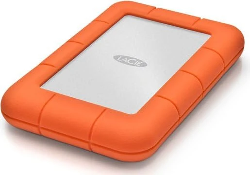 LaCie Rugged Mini, 2TB, 2.5 inches, Portable External Hard Drive, for PC and Mac, Shock, Drop and Pressure Resistant, 2 Year Rescue Services (LAC9000298)