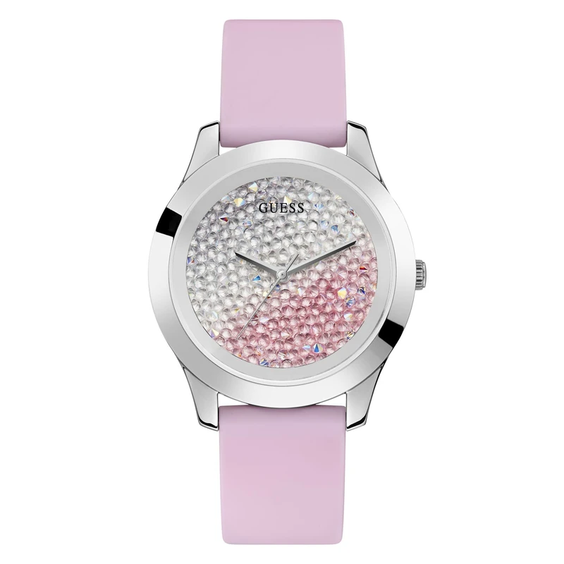 Guess Women's Analogue Quartz Watch with Silicone Strap W1223L1
