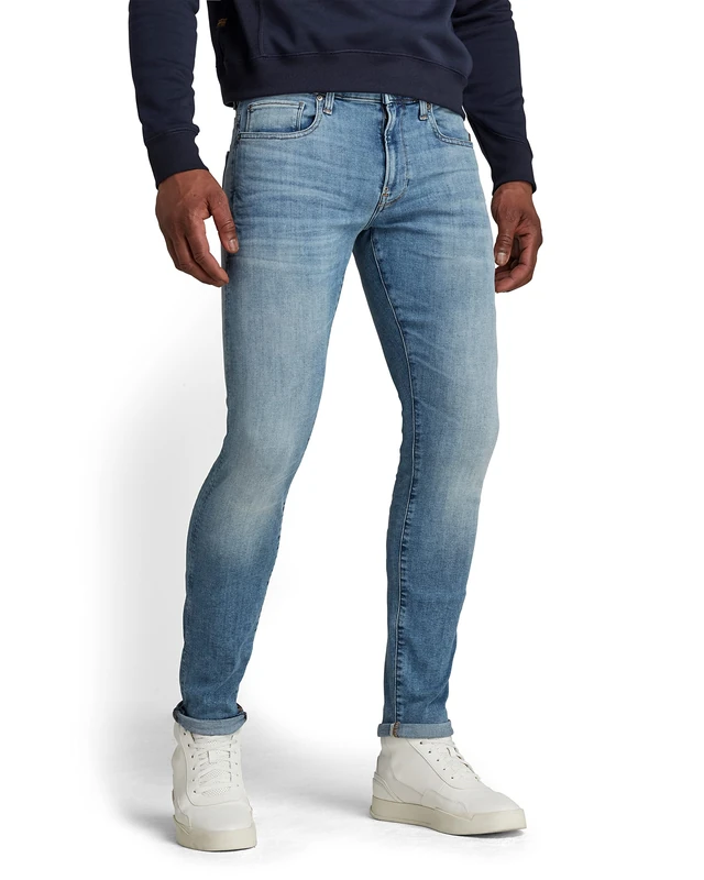 G-STAR Men's Revend Skinny Jeans, Blue (medium aged faded 51010-A634-A592), 35W / 30L