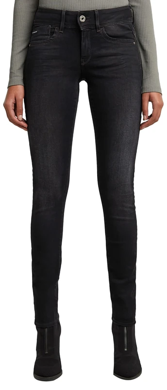 G-Star Women's Lynn Mid Skinny Jeans, Grey (dusty grey D06746-B472-A799), 24W / 28L