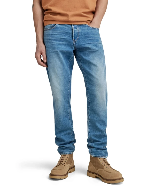 G-STAR Men's 3301 Regular Tapered Jeans, Blue (worn in azure 51003-B631-A795), 35W / 32L