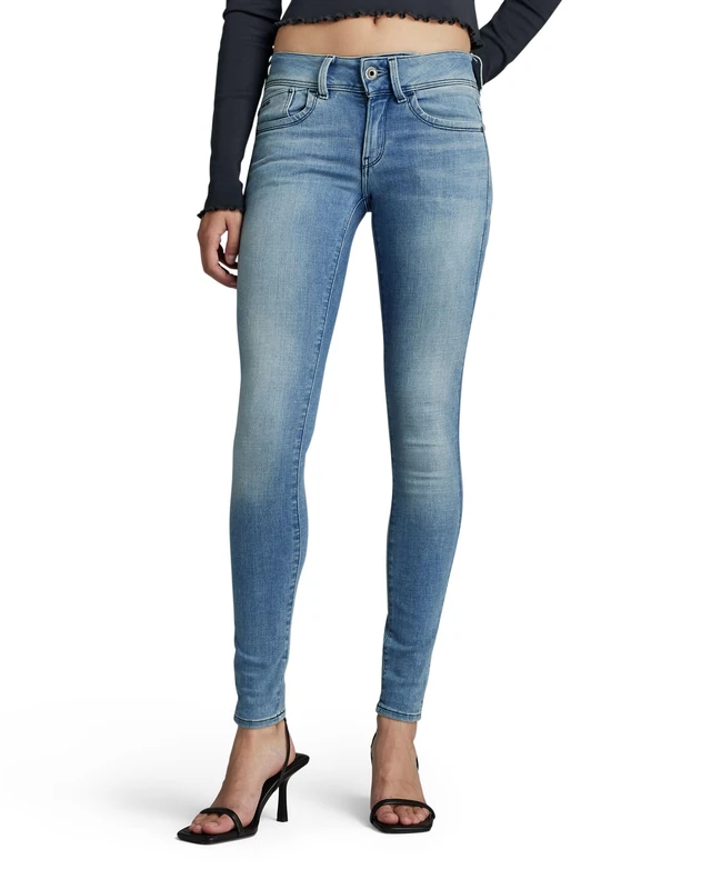 G-Star Women's Lynn Mid Super Skinny Jeans, Blue (sun faded blue D15266-9136-A587), 23W / 30L - Image 1