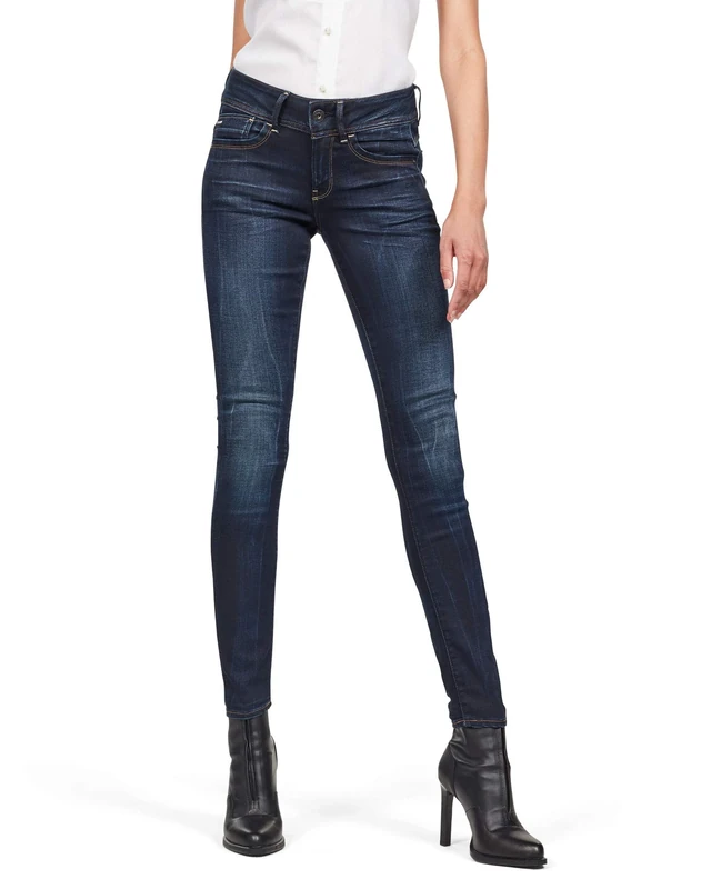 G-Star Women's Lynn Mid Skinny Jeans, Blue (faded blue D06746-5245-A889), 23W / 32L