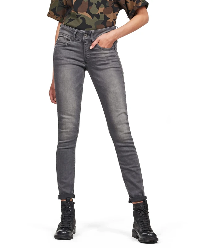G-Star Women's Lynn Mid Skinny Jeans, Blue (medium aged D06746-6132-071), 23W / 32L - Image 1
