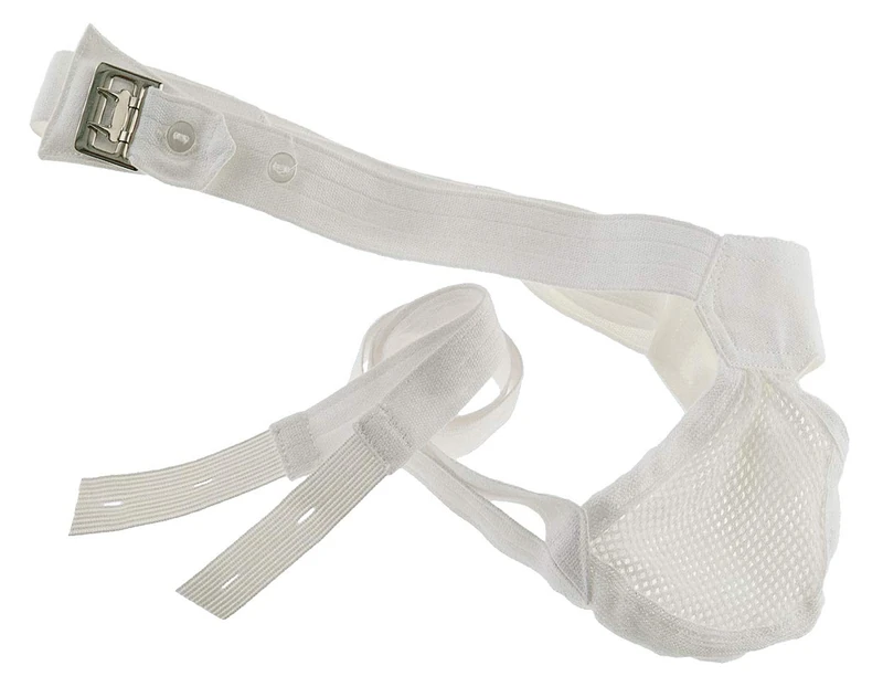 SCUDOTEX Piémont Extra Anatomical Cotton Suspensioner with Scrotal Support Size 6 White