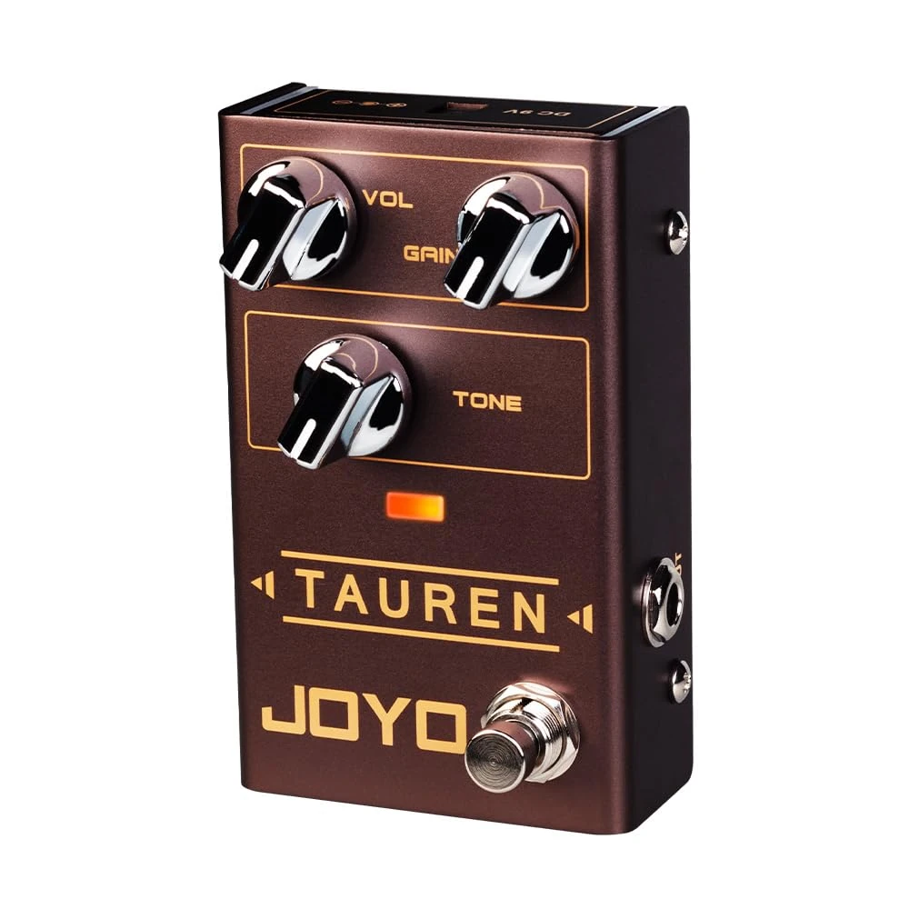 JOYO Overdrive Distortion Pedal R Series High Gain OD Clean Boost to Dist for Electric Guitar Effect (Tauren R-01)