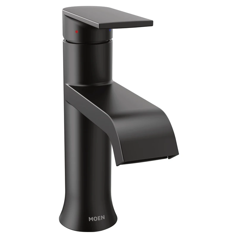 Moen 6702BL Genta LX Bathroom Faucet, Matte Black - Image 1