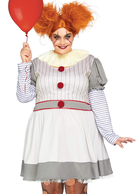 LEG AVENUE - Creepy Clown, Multicolor, 1X-2X (UK 18-22) - Image 1