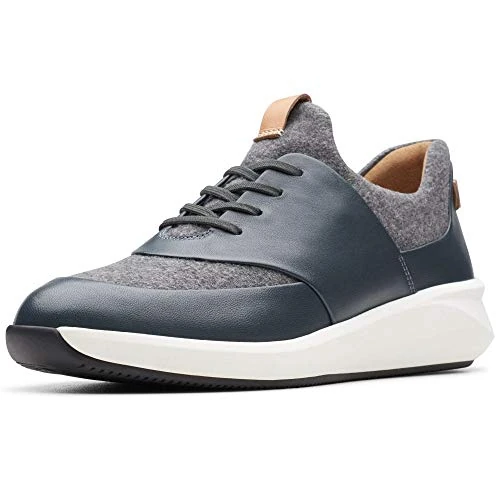Clarks Un Rio Lace, Women’s Low-Top Sneakers, Grey (Dark Grey Dark Grey), 4 UK (37 EU)