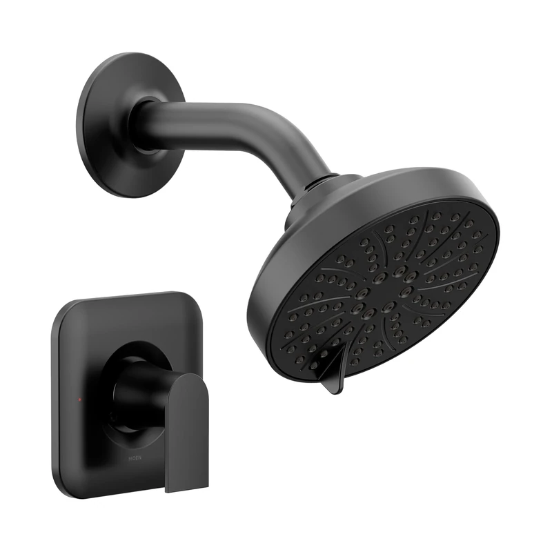 Moen T2472EPBL Genta Posi-Temp Pressure Balancing Eco-Performance Modern Shower Only Trim Without Valve, Matte Black