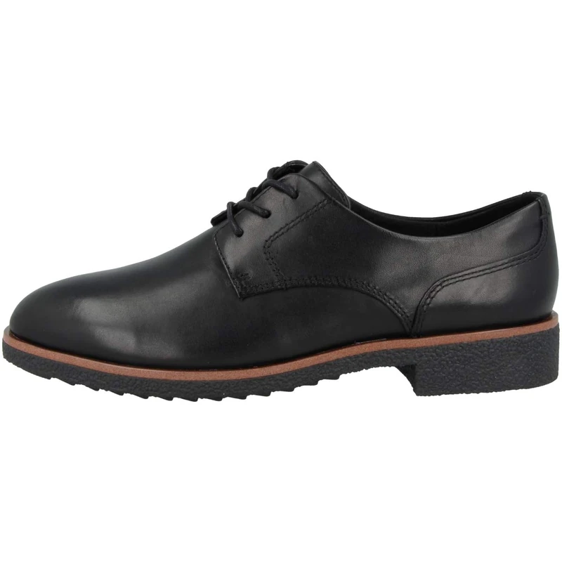 Clarks Women's Griffin Lane Derbys, Black Black Leather Black Leather, 3.5 UK