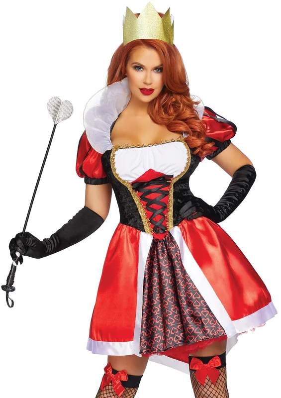 Leg Avenue 8683903012 2 Pc Wonderland Queen Costume Alice, Multi, Large