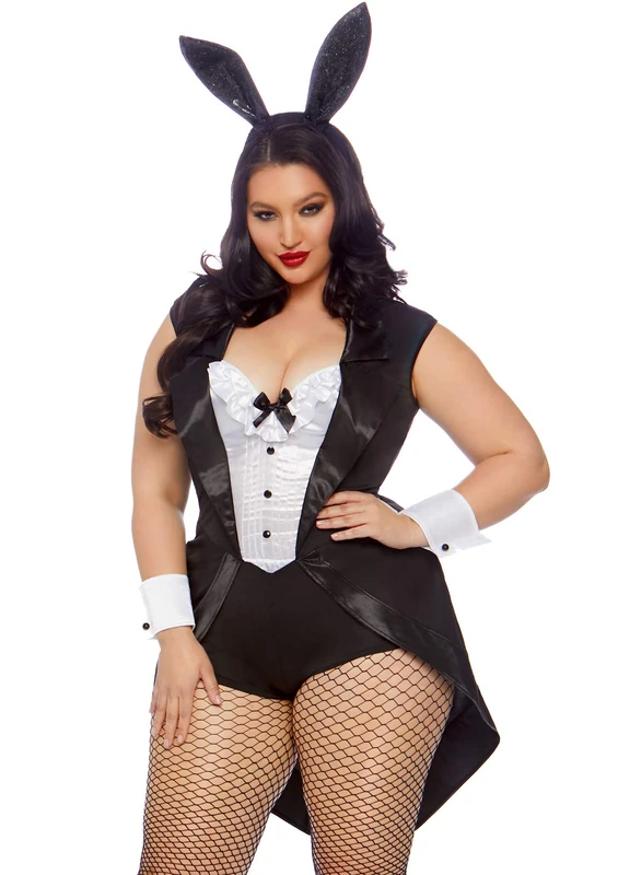 Leg Avenue Tuxedo Bunny Plus, 3X-4X, Black, White, 0.3 kg - Image 1
