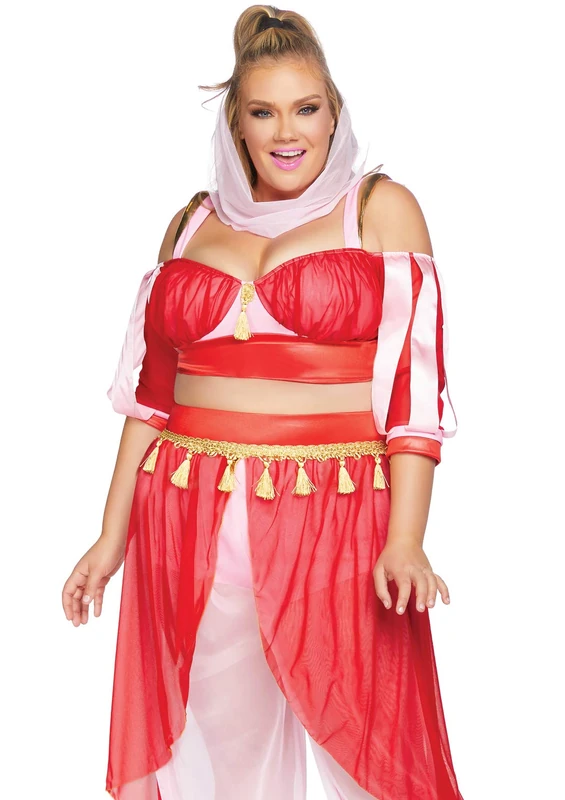 Leg Avenue Dreamy Genie Plus, 1X-2X, Pink, Red, 0.3 kg - Image 1