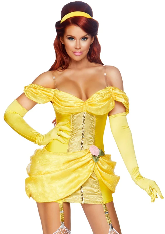 Leg Avenue Women's Storybook Bombshell Adult Sized Costumes, Gold, X-Small - Image 1