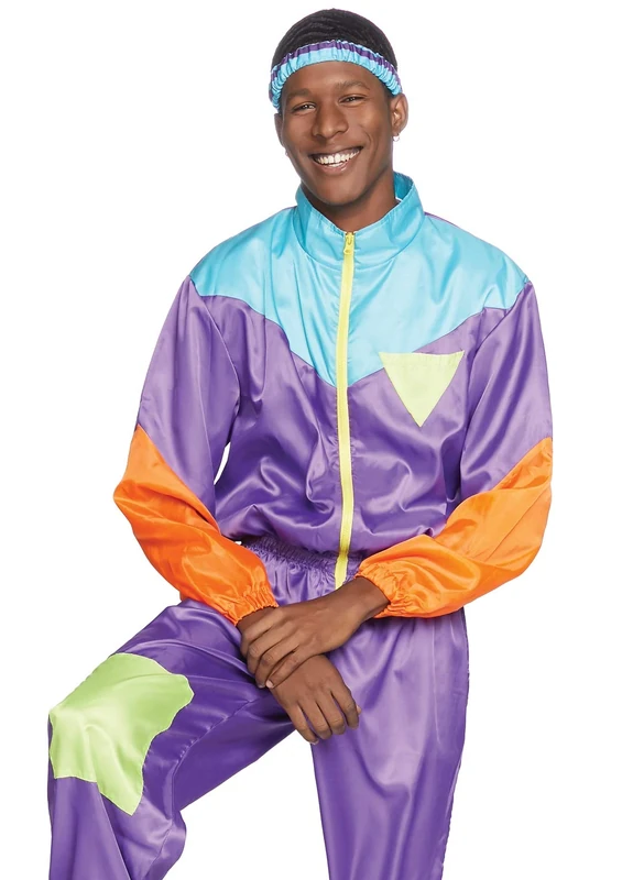 Leg Avenue Totally Awesome 80s Ski Suit, Medium/Large, Multicolour, 0.3 kg