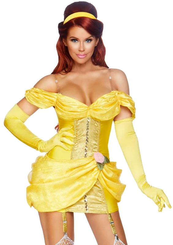 Leg Avenue Women's Storybook Bombshell Adult Sized Costumes, Gold, M - Image 1