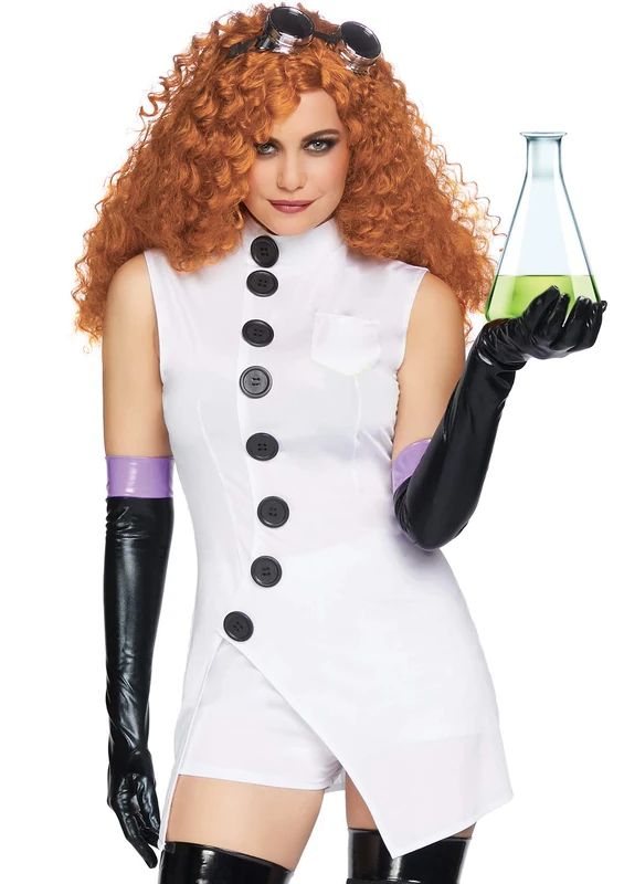 Leg Avenue Sexy Mad Scientist Costume - White, Medium - Image 1