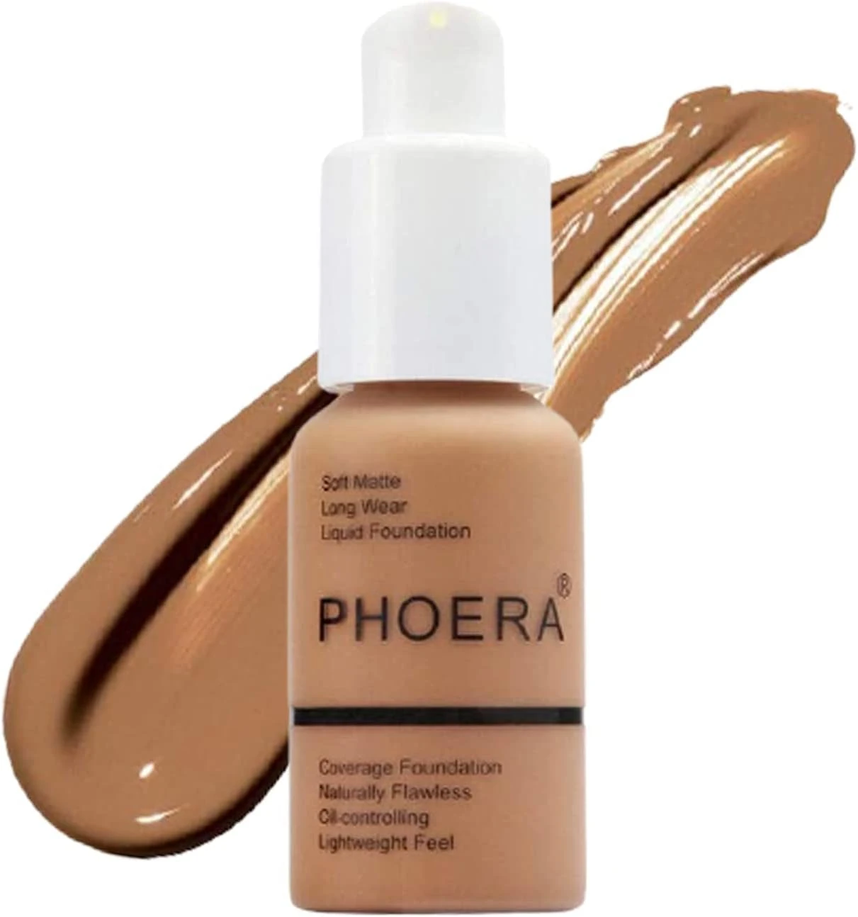 Glamza PHOERA Foundation Concealer Makeup Full Coverage Matte Brighten Long Lasting UK (107 HONEY)